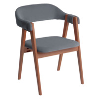 Настоящее фото товара Полукресло Дольче, велюр Тиара 83, каркас орех, произведённого компанией ChiedoCover