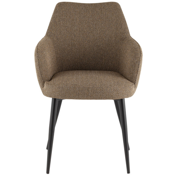 Стул обеденный Katys, оливково-бежевый, елочка - фото 2