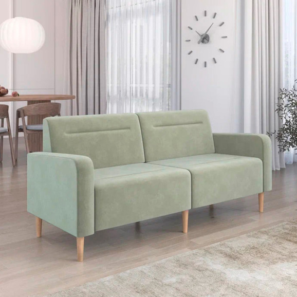 Диван Папилла, велюр, 182 см, оливковый - фото 4