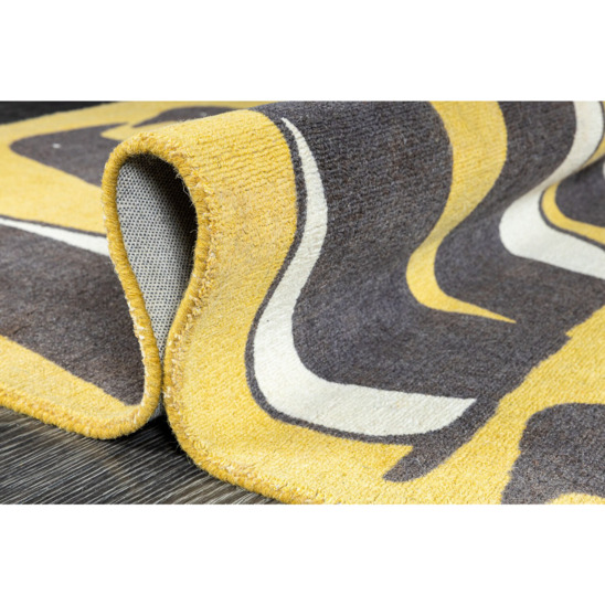 Индийский ковёр шерстяной Mr Penguin, Pedro Dandelion, желтый - фото 5