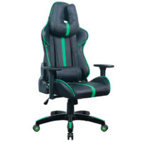 Настоящее фото товара Кресло компьютерное Hubbub, черный, зеленый, произведённого компанией ChiedoCover