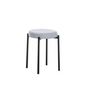 Фотография товара Табурет Авис профиль, велюр Ultra smoke, каркас черный от компании ChiedoCover.