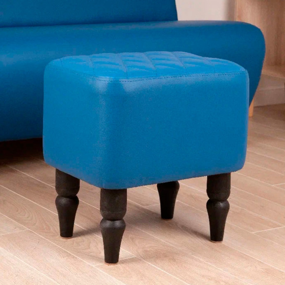 Пуф Лотик, экокожа, синий Пуф Лотик, экокожа, синий - фото 4