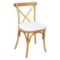 Настоящее фото товара Подушка 01 для стула Кроссбэк, 3см, журавинка белая, произведённого компанией ChiedoCover