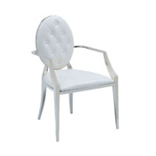 Фотография товара Кресло Дарио с подлокотниками, белое от компании ChiedoCover.