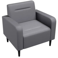 Настоящее фото товара Кресло Папилла, экокожа, серый, произведённого компанией ChiedoCover