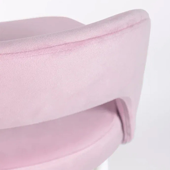 Стул Пиннате, барный, сиреневый, белый, велюр - фото 9