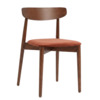 Стул Роквелл, экокожа Паприка, морилка светлый орех