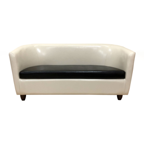 Диван Вейв двухместный, кремовый-шоколадный - фото 2