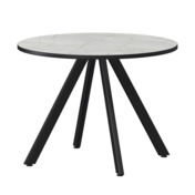 Фотография товара Стол нераздвижной Лаки мини 900мм, серый каспий, черный муар от компании ChiedoCover.