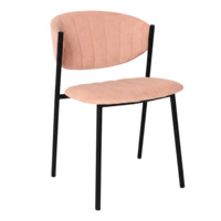 Настоящее фото товара Стул Мюнхен, велюр Велютто 65, каркас металл черный, произведённого компанией ChiedoCover