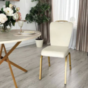 Фотография в интерьере товара Стул Милан с гибкой спинкой, бежевый от компании ChiedoCover.