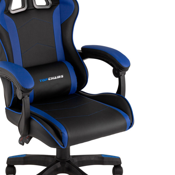 Кресло спортивное TopChairs Shadow, черно-синий Кресло спортивное TopChairs Shadow, черно-синий - фото 6