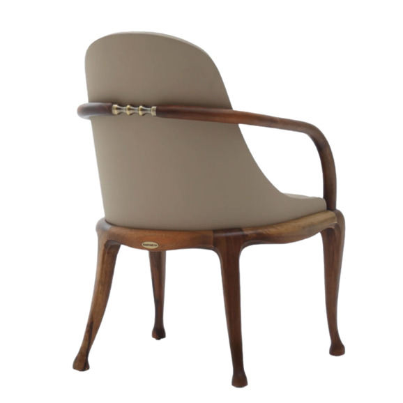 Стул Monday, орех натуральный, бежевая экокожа Nappa 131 Стул Monday, орех натуральный, бежевая экокожа Nappa 131 - фото 2