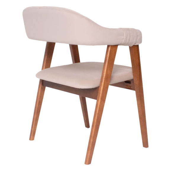 Полукресло Дольче, велюр Велютто 04, каркас орех - фото 4