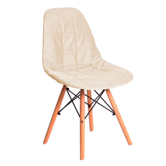 Чехол Е04 на стул Eames, бежевый - фото 1