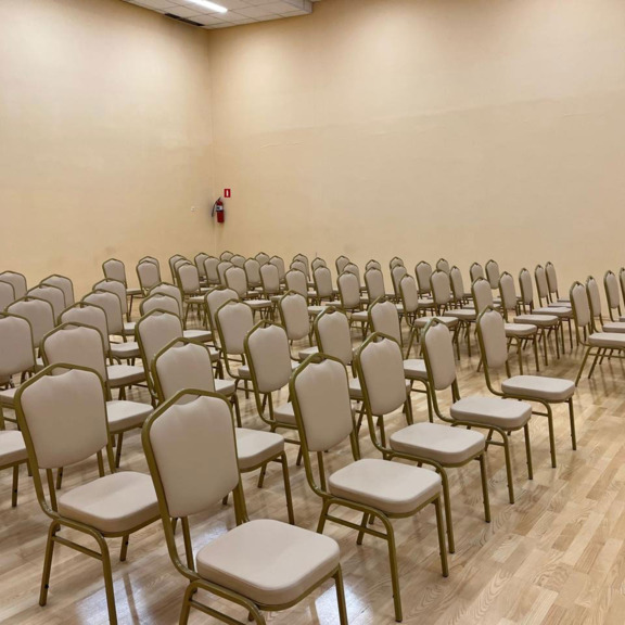 Фотография покупателя товара Стул Хит 20 мм кожзам GALAXY Cream, ПО, каркас золото от компании ChiedoCover.