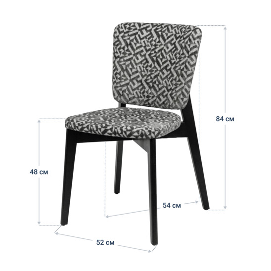 стул Safir, Elegancia/ черный каркас - фото 4