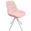 Настоящее фото товара Стул Мускус, пирамида, букле, розовый, белый, произведённого компанией ChiedoCover