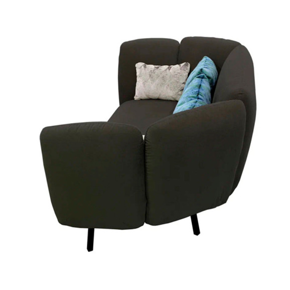 Диван Гип двухместный, черный Диван Гип двухместный, черный - фото 4