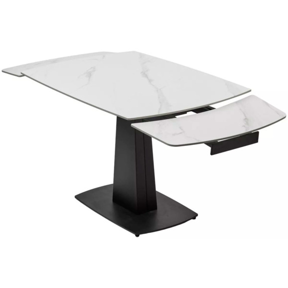 Стол BALDE MATT WHITE MARBLE SOLID CERAMIC / BLACK - фото 3