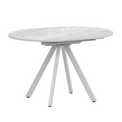 Фотография товара Стол раздвижной Лаки мини 800+300мм, лавант, белый муар от компании ChiedoCover.