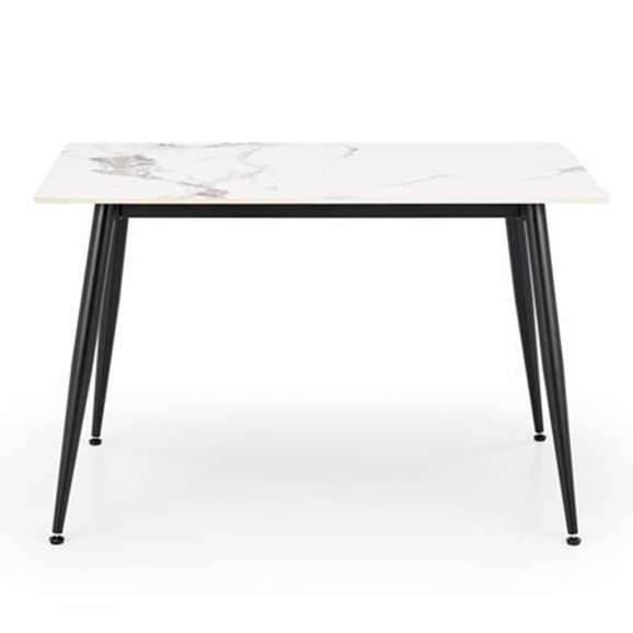 Стол обеденный Radian, белый мрамор, черный - фото 2
