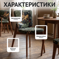 Фотография Стул Сафир, сиденье и спинка спереди гобелен "У ручья", спинка сзади велюр империа дарк блю, ножки бук, морилка светлый орех Фотография товара Стул Сафир, сиденье и спинка спереди гобелен "У ручья", спинка сзади велюр империа дарк блю, ножки бук, морилка светлый орех от компании ChiedoCover.