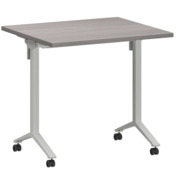 Фотография товара Стол мобильный складной лиственница, белый, 25 мм, 80*70 от компании ChiedoCover.