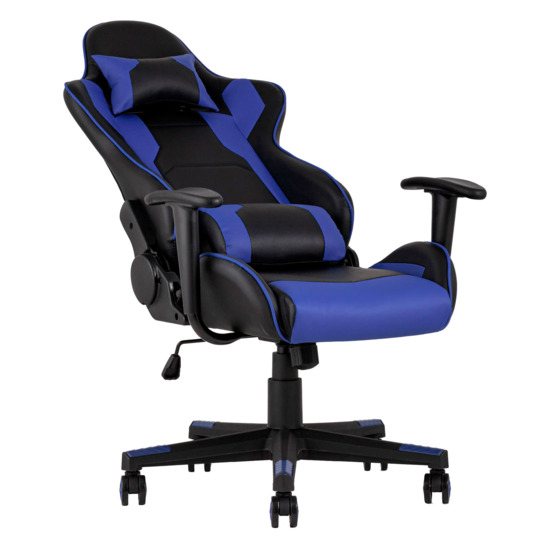 Кресло игровое TopChairs Diablo синее - фото 4