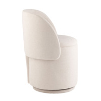 Фотография товара Пуф-трансформер Таунсвилл вращающийся с ящиком, букле молочный от компании ChiedoCover.