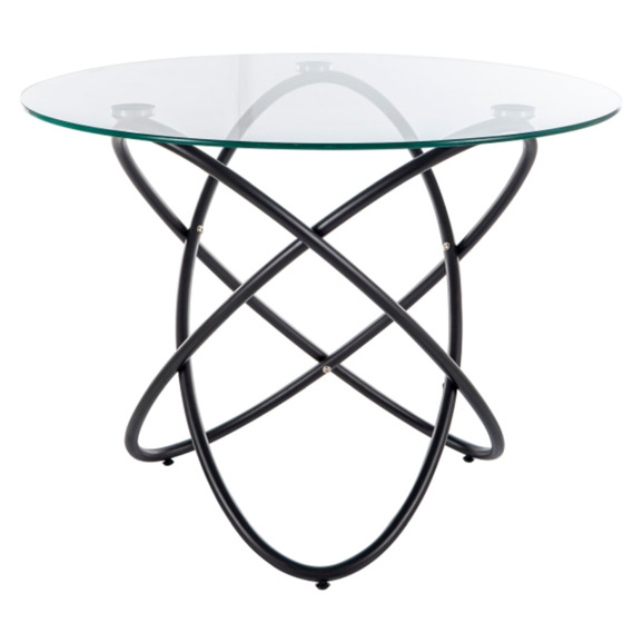 Стол обеденный Union, прозрачный, черный - фото 1