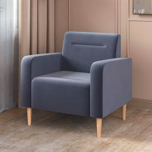 Кресло Папилла, велюр, серый Кресло Папилла, велюр, серый - фото 4