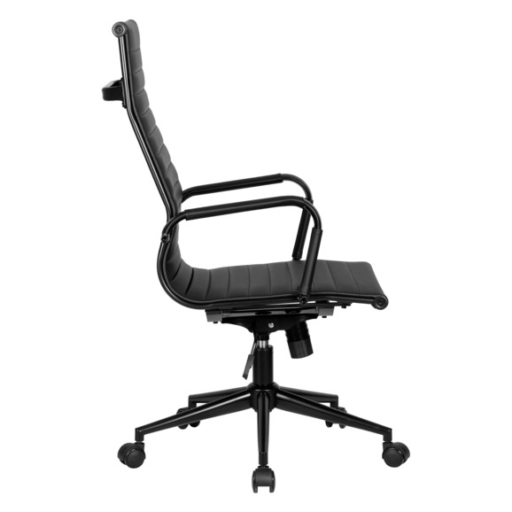 Кресло руководителя Clark Simple Black, экокожа черная - фото 3