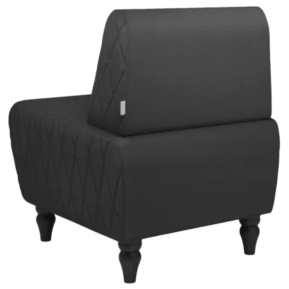 Кресло Лотик экокожа, черный Кресло Лотик экокожа, черный - фото 3