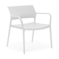 Настоящее фото товара Кресло пластиковое Ara Lounge, белый, произведённого компанией ChiedoCover