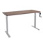 Настоящее фото товара Стол механический LA-M1, серый, дуб коричневый, произведённого компанией ChiedoCover