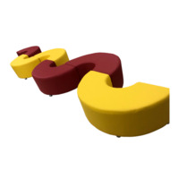 Настоящее фото товара Комплект Радуга шестиместный, красно-желтый, произведённого компанией ChiedoCover