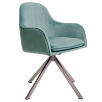 Настоящее фото товара Кресло Сета, пирамида, мятный, серебро, произведённого компанией ChiedoCover