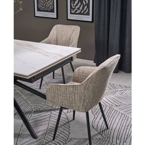 Стул кухонный Affect, бежевый, черный - фото 2