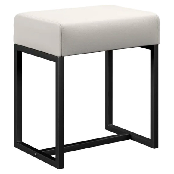 Пуф Номик, экокожа, белый Пуф Номик, экокожа, белый - фото 1