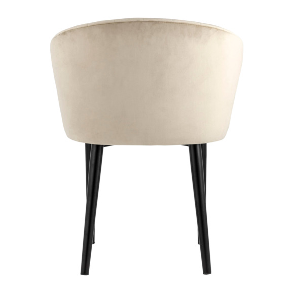 Стул с подлокотниками Шон, велюр бежевый Стул с подлокотниками Шон, велюр бежевый - фото 3