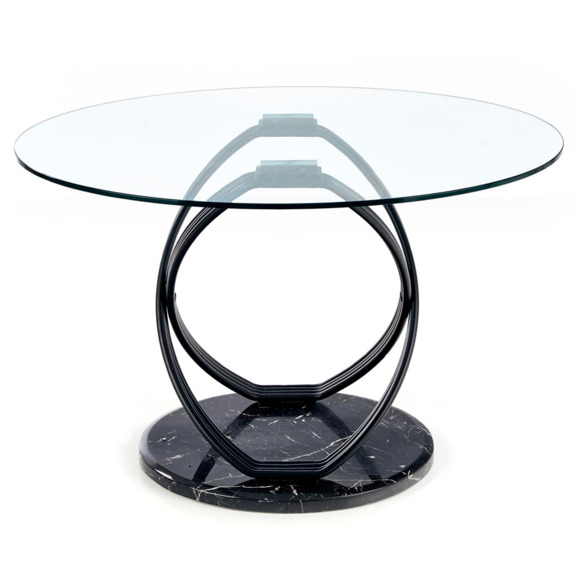 Стол Fable, прозрачный, ножки черные - фото 3