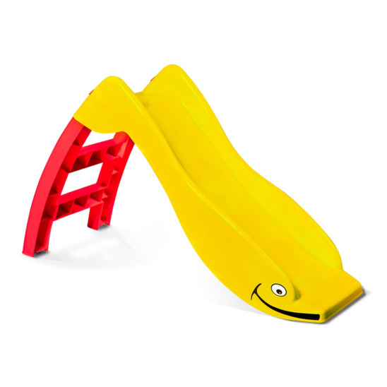 Игровая горка Дельфин, желтый/ красный - фото 1