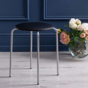 Фотография в интерьере товара Табурет круглый с мягким сиденьем, хром от компании ChiedoCover.