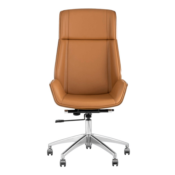 Кресло руководителя TopChairs Crown, коричневое - фото 3