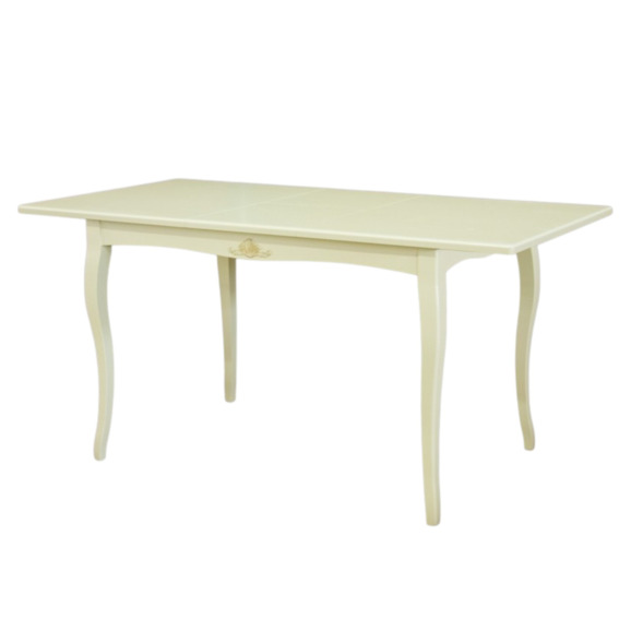 Стол раздвижной Нермани, массив бука, молочный - фото 4