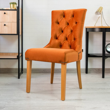 Фотография в интерьере товара Полуркесло Шарри, велюр Bella 39, ножки лак от компании ChiedoCover.