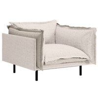 Фотография Кресло Barcelona, белый, бежевый от производителя ChiedoCover, картинка продукции, реальное фото товара Настоящее фото товара Кресло Barcelona, белый, бежевый, произведённого компанией ChiedoCover