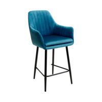 Настоящее фото товара Полубарный стул Роден, пепельно-синий, произведённого компанией ChiedoCover
